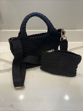 Sol And Selene Sky’s The Limit Woven Top-Handle Crossbody Bag & Cosmetic Bag
